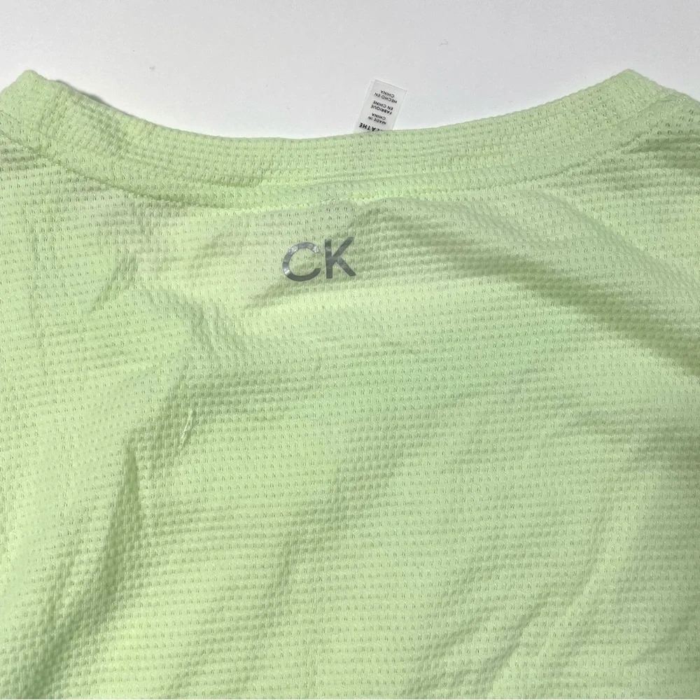 CK Calvin Klein Performance Ruched Tank Top Green Size 3X - Picture 5 of 7